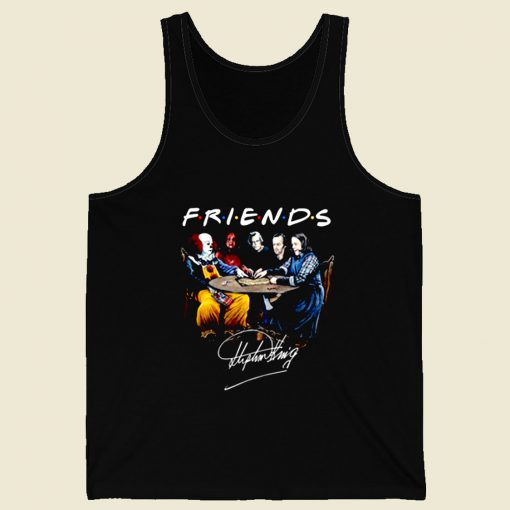 Friends Characters Stephen King Retro Mens Tank Top