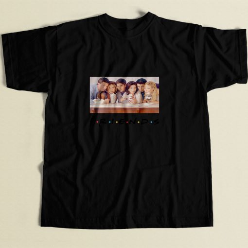 Friends Show Cast 80s Mens T Shirt