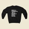 Friends Tv Show Monica Chandler Joey Character 80s Sweatshirt Style