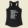 Friends Tv Show Monica Chandler Joey Character Racerback Tank Top