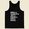 Friends Tv Show Monica Chandler Joey Character Retro Mens Tank Top