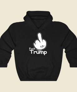 Fuck Trump Mickey Mouse Hand Cool Hoodie Fashion