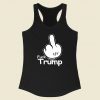 Fuck Trump Mickey Mouse Hand Racerback Tank Top