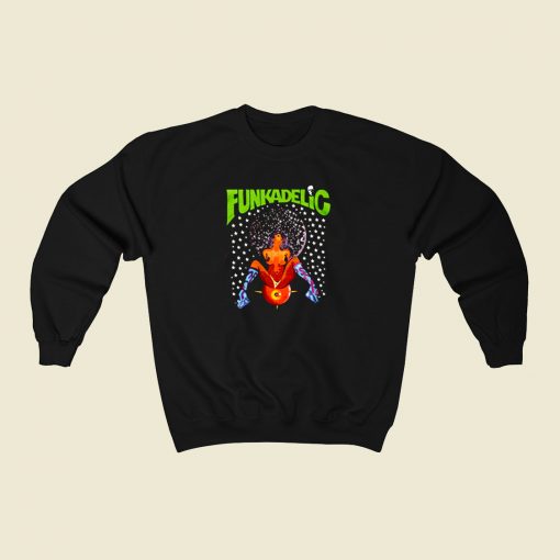 Funkadelic Afro Girl 80s Sweatshirt Style