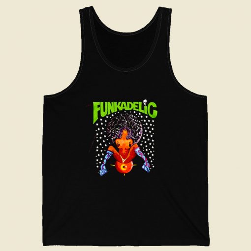 Funkadelic Afro Girl Retro Mens Tank Top