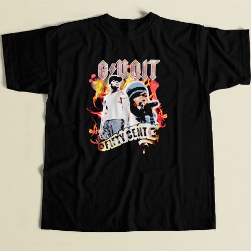 G Unite Feat 50 Cent Battle Rap 80s Mens T Shirt