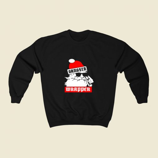 Gangsta Wrapper Santa Claus 80s Sweatshirt Style