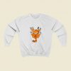 Garfield The Cat Scratch Wall Sweatshirt Street Style