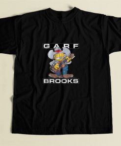 Garth Brooks X Garfield Garf Brooks Vintage Cartoon T Shirt 80s Mens T Shirt