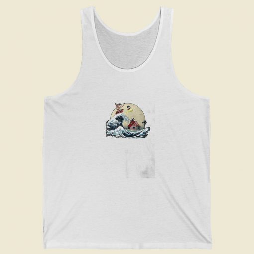 Goku And Master Roshi Ride The Wave Summer Tank Top