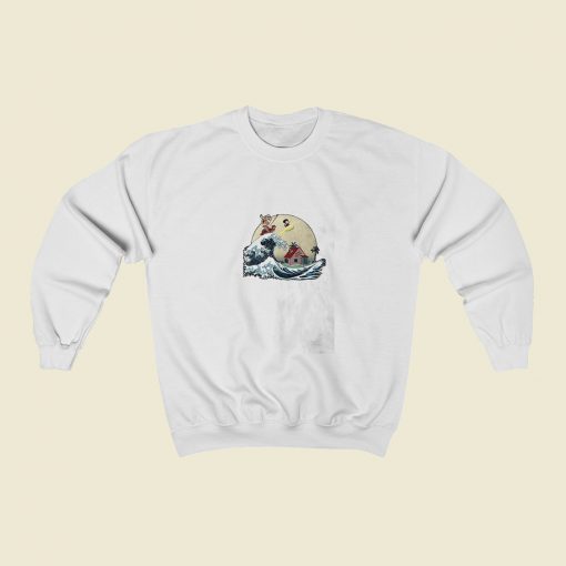 Goku And Master Roshi Ride The Wave Sweatshirt Street Style