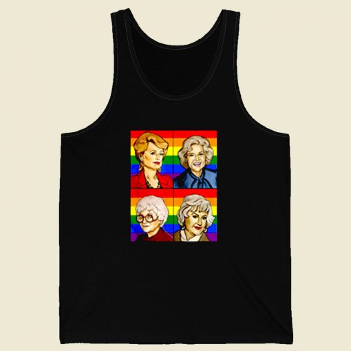 Golden Girls Lgbt Say Lesbian Rights Retro Mens Tank Top