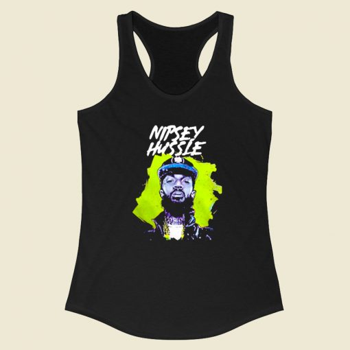 Good Rest In Power Rip Nipsey Hussle Crenshaw Racerback Tank Top