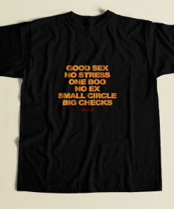 Good Sex No Stress One Boo No Ex 80s Mens T Shirt