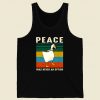 Goose Peace Was Never An Option Retro Mens Tank Top