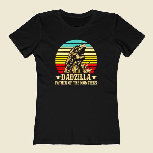 Gorilla Dadzilla Father Of The Monsters 80s Womens T shirt