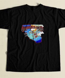 Grateful Dead Surfing Skeleton 80s Mens T Shirt