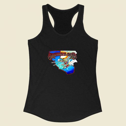 Grateful Dead Surfing Skeleton Racerback Tank Top