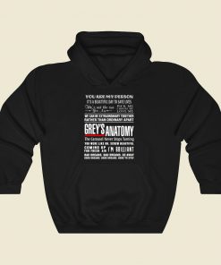 Greys Anatomy Quote Cool Hoodie Fashion