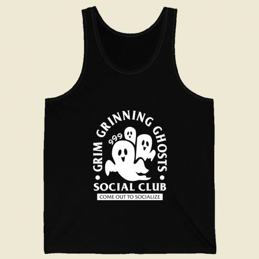 Grim Grinning Ghost Men Tank Top Style