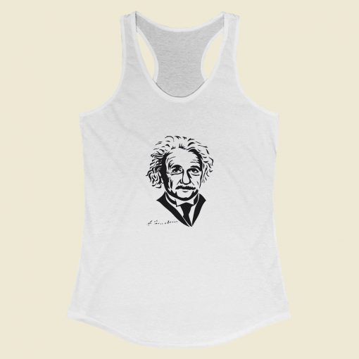 Grltee Albert Einstein Scientist Inventor Racerback Tank Top Style