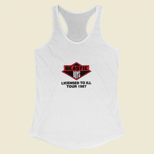 Grltee Beastie Boys Licensed To Ill Tour 1987 Racerback Tank Top Style