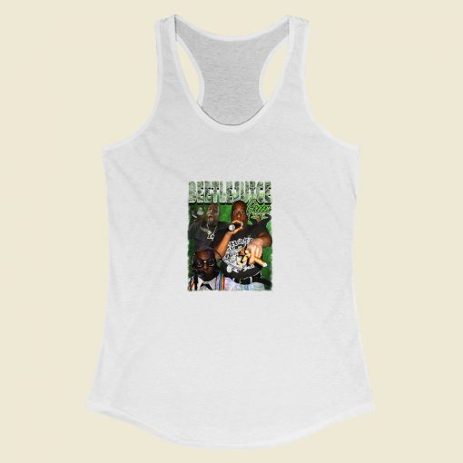 Grltee Beetlejuice Green Rapper Racerback Tank Top Style