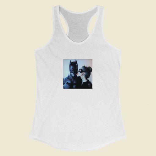 Grltee Catwoman Licking Batman Racerback Tank Top Style