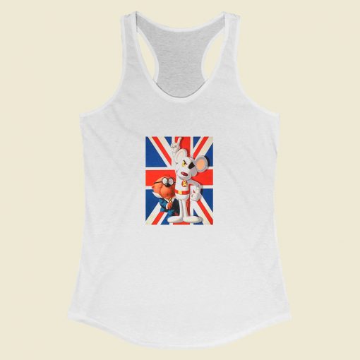 Grltee Danger Mouse Penfold British Racerback Tank Top Style