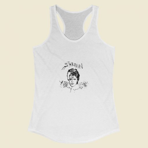 Grltee David Bowie Starman Racerback Tank Top Style