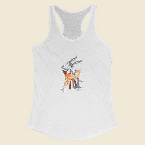 Grltee Disney Bugs Lola Bunny Spank Cartoon Racerback Tank Top Style