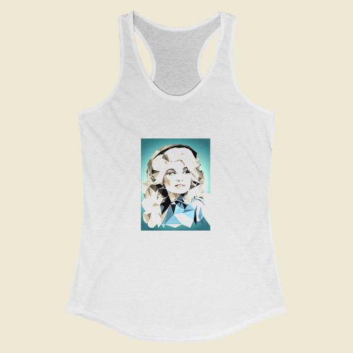 Grltee Dolly Parton American Country Pop Racerback Tank Top Style