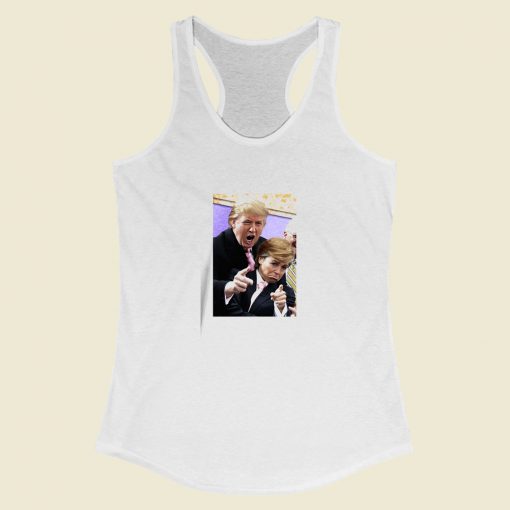 Grltee Donald Trump Fun Racerback Tank Top Style