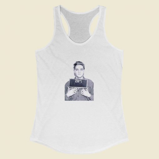 Grltee Elvis Aaron Presley Mugshot Racerback Tank Top Style