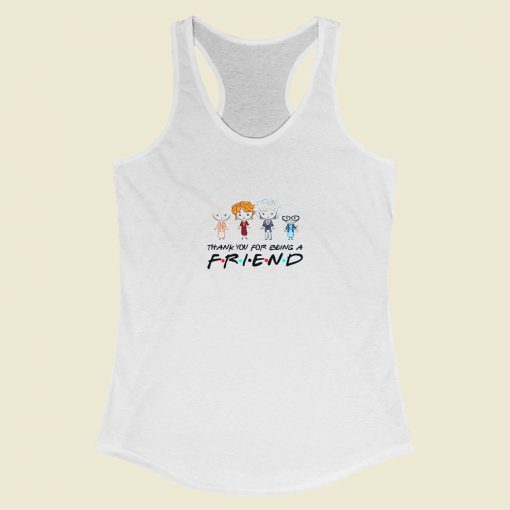 Grltee Golden Girls Thank You For Being A Friend Racerback Tank Top Style