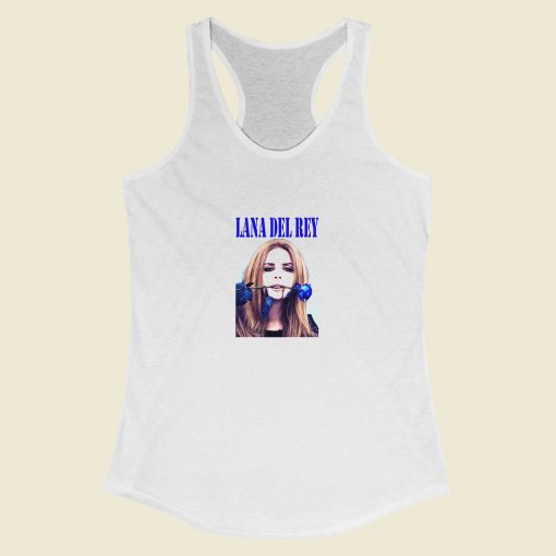 Grltee Lana Del Rey Blue Rose Racerback Tank Top Style