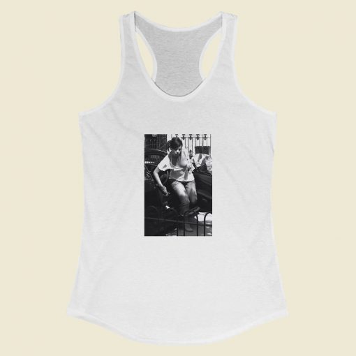 Grltee Lily Allen Smile Boobs Out Sexy Racerback Tank Top Style