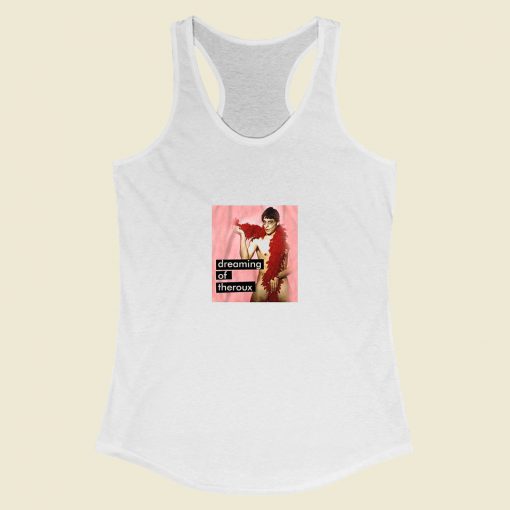 Grltee Louis Theroux Feathered Boa Racerback Tank Top Style