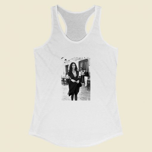 Grltee Maria Grazia Cucinotta Lavazza Caffe Tripoli Racerback Tank Top Style