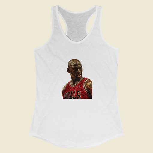 Grltee Michael Jordan Fan Art Racerback Tank Top Style