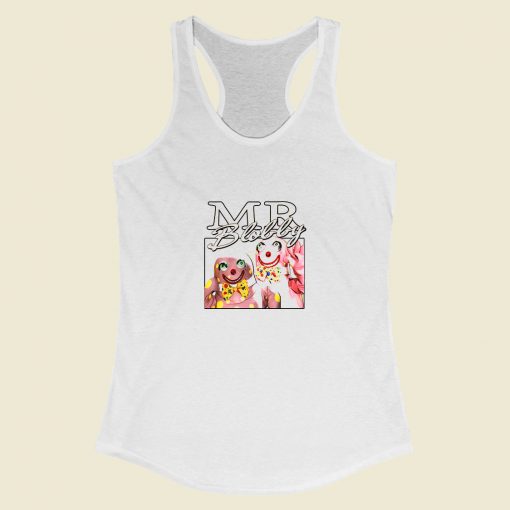 Grltee Mr Blobby Vintage Tv Show Racerback Tank Top Style