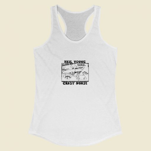 Grltee Neil Young Crazy Horse Racerback Tank Top Style