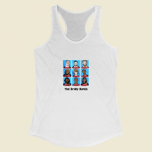 Grltee New England Patriots Brady Bunch Racerback Tank Top Style