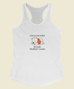 Grltee Pooh I Like To Stay In Bed Racerback Tank Top Style