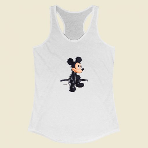 Grltee Samurai Mickey Mouse Racerback Tank Top Style