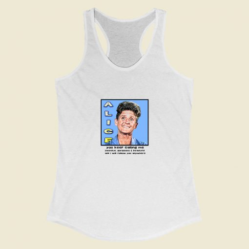 Grltee The Brady Bunch Ann B Davis As Alice Racerback Tank Top Style