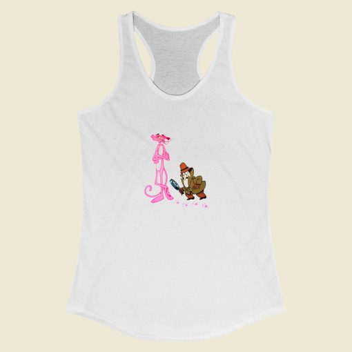 Grltee The Pink Panther Inspector Clouseau Cartoon Racerback Tank Top Style