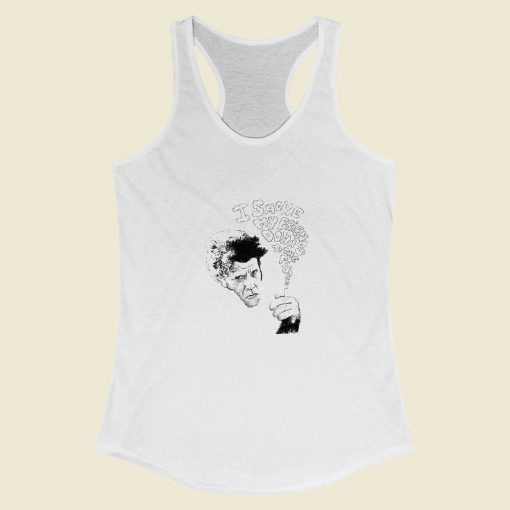 Grltee Tom Waits I Smoke My Friends Racerback Tank Top Style