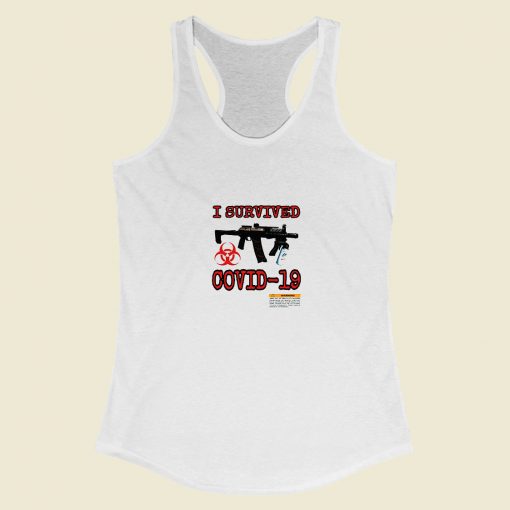 Grltee Travis Scott I Survived Coronavirus Racerback Tank Top Style