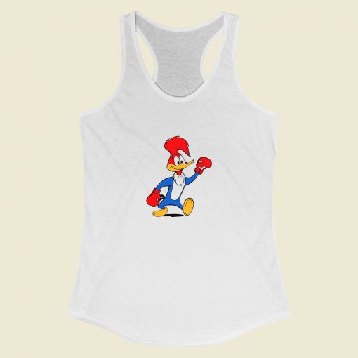 Grltee Woody Woodpecker Boxing Racerback Tank Top Style